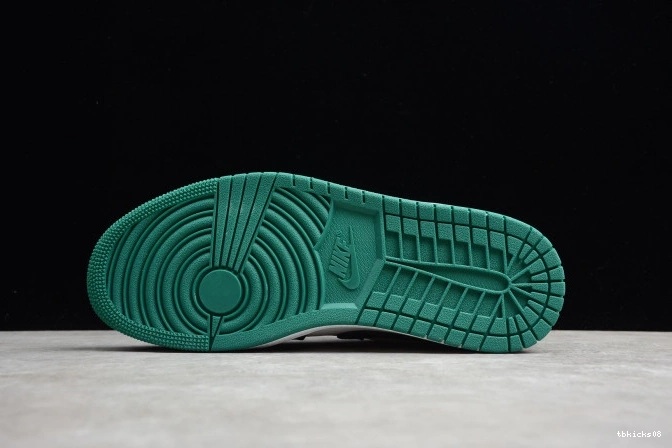 Cheap TBkick Mystic Jordan Low Black Air White 1 Green 553558-113 0707